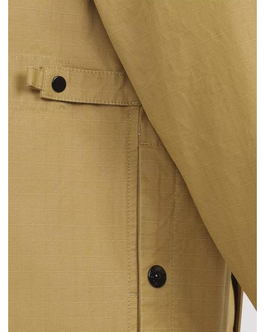 Stone Island Natural Shirt Jacket Chest Pocket Long Sleeves for men