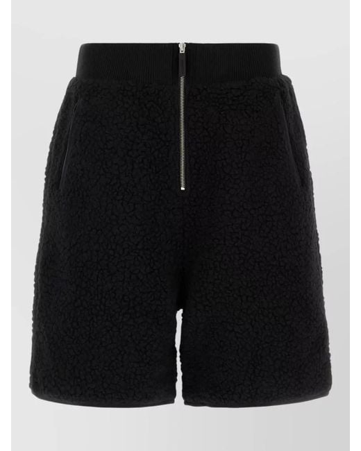 Entire studios Black Cropped Bermuda Shorts