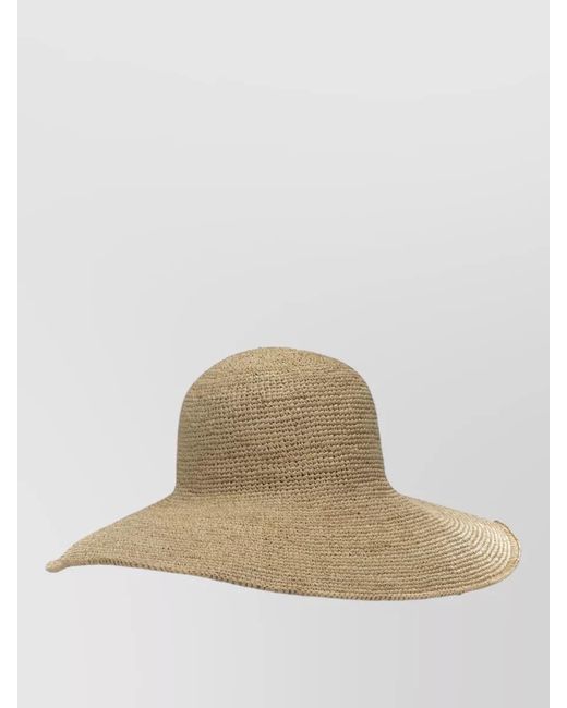 IBELIV Natural Wide Brim Woven Texture Summer Hats
