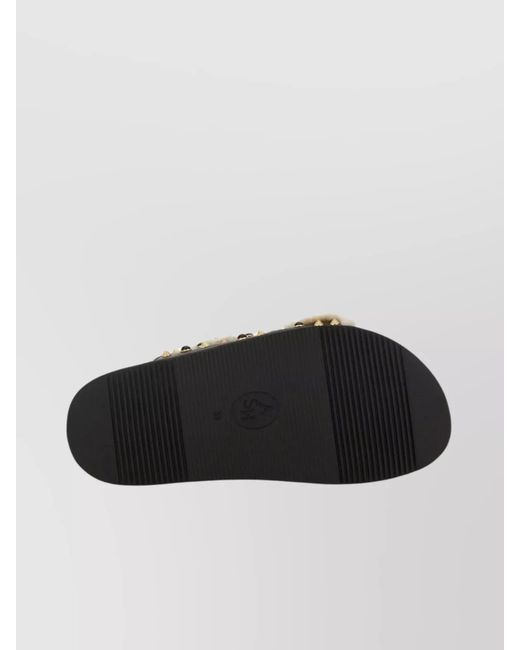 Ash Metallic Leather Sandals