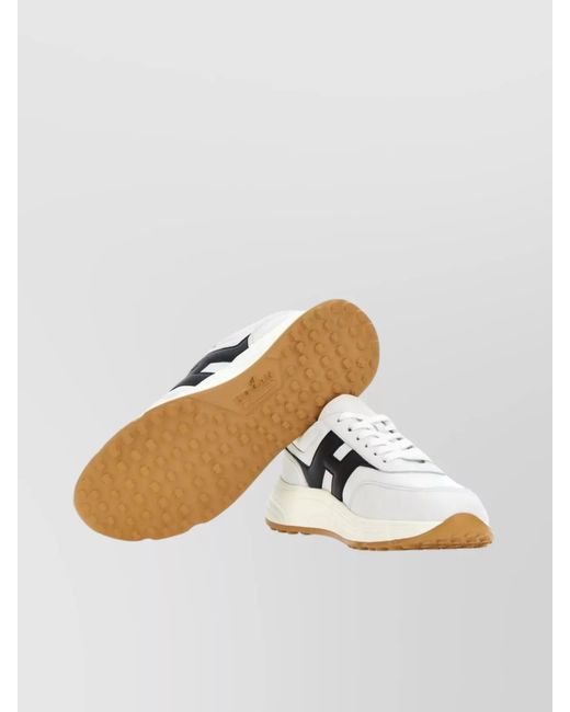 Hogan Metallic Leather Low-Top Sneakers for men