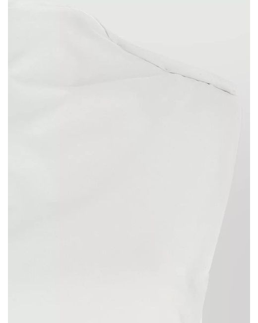 ARMARIUM White Glenda Sleeveless Top Lightweight Soft Fabric