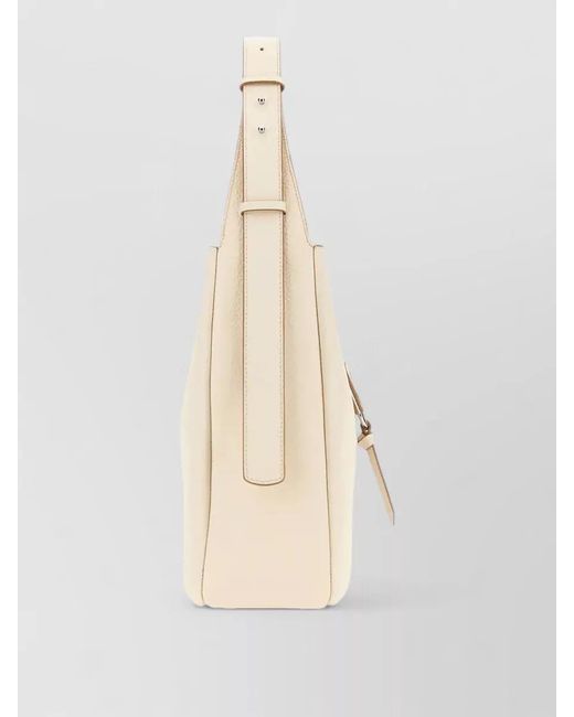 Hogan Natural H-Hobo Leather Shoulder Bag