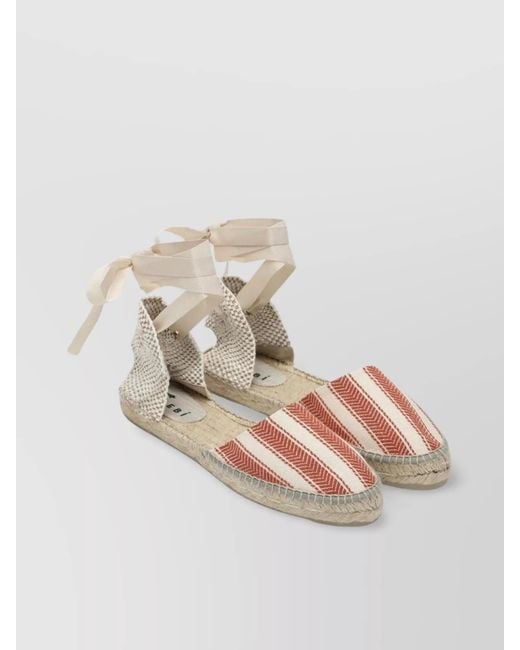 Manebí Natural Ivory Terracotta Espadrilles