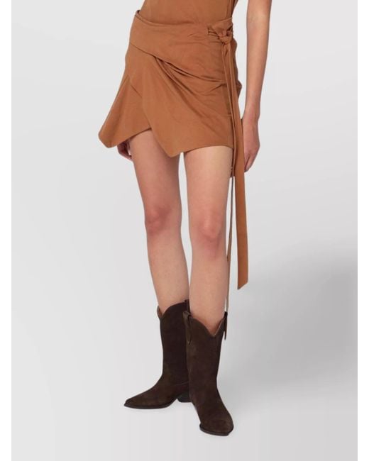 Isabel Marant Brown Asymmetric Skirt