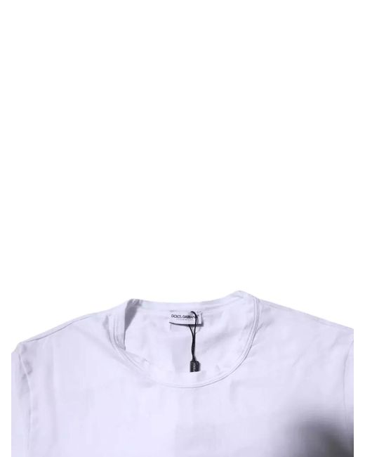 Dolce & Gabbana Blue Slim-Fit Crewneck T-Shirt for men