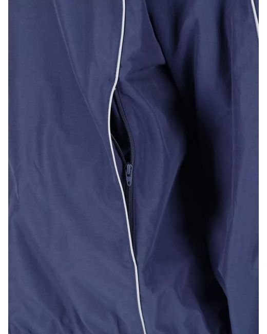 Balenciaga Blue High-Neck Tracksuit Jacket for men