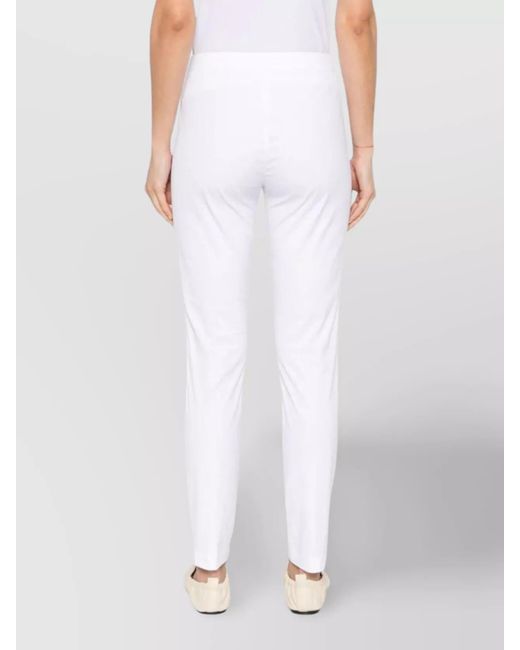 Fabiana Filippi White Slim-Fit Trousers