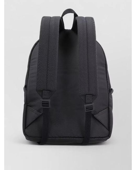McQueen Black Logo Print Backpack for men