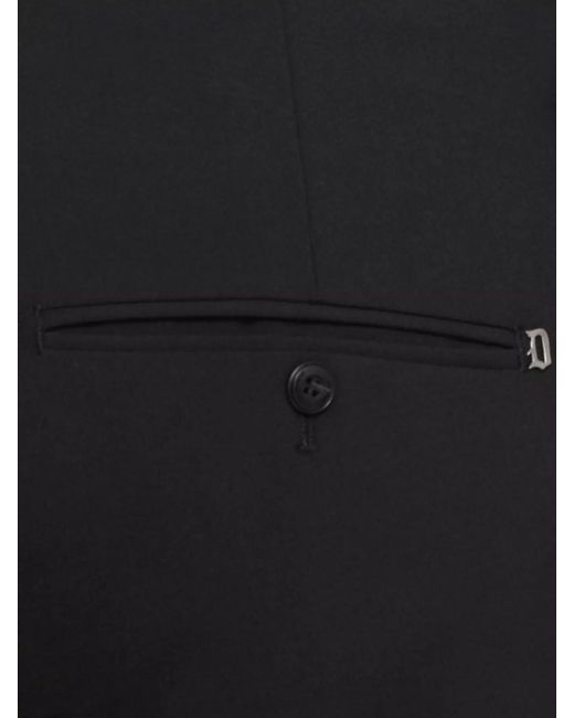 Dondup Black Straight-Leg Tailored Trousers for men
