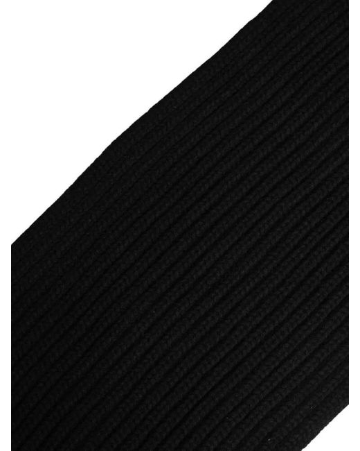 Dolce & Gabbana Black Cashmere Knitted Neck Warmer for men