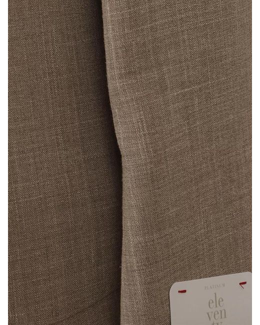 Eleventy Natural Tailored Jacket Single Vent Notch Lapel for men