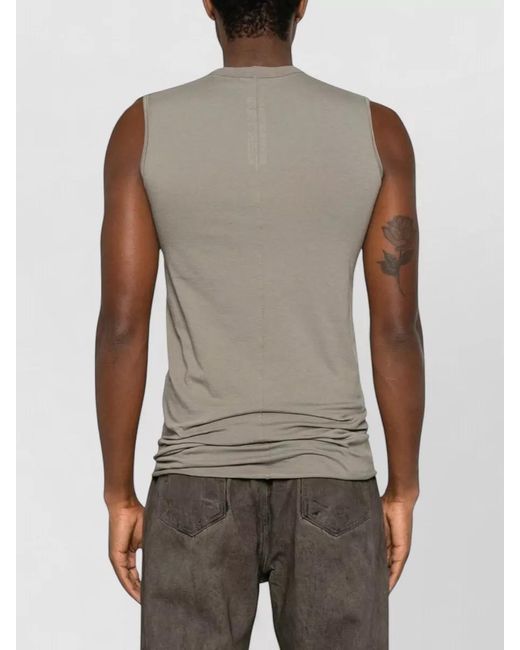 Rick Owens Brown Sleeveless Crew Neck Casual Regular Shirt for men