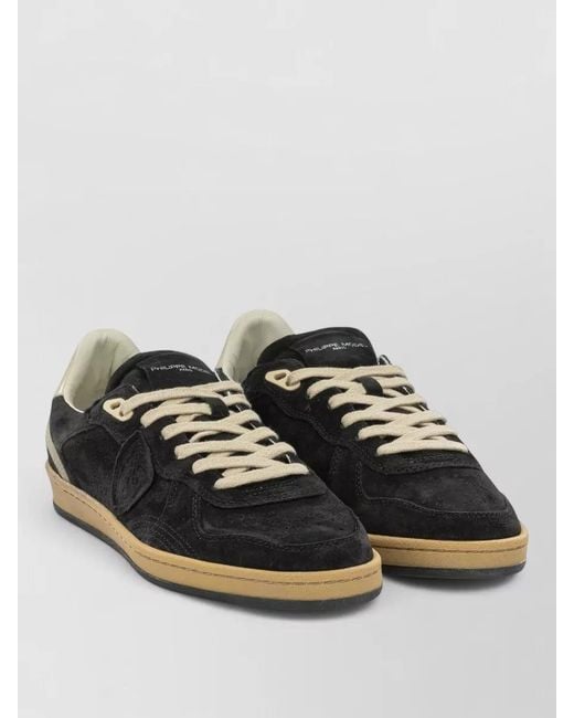 Philippe Model Multicolor Lace Up Sneakers Suede Upper Rubber Sole for men