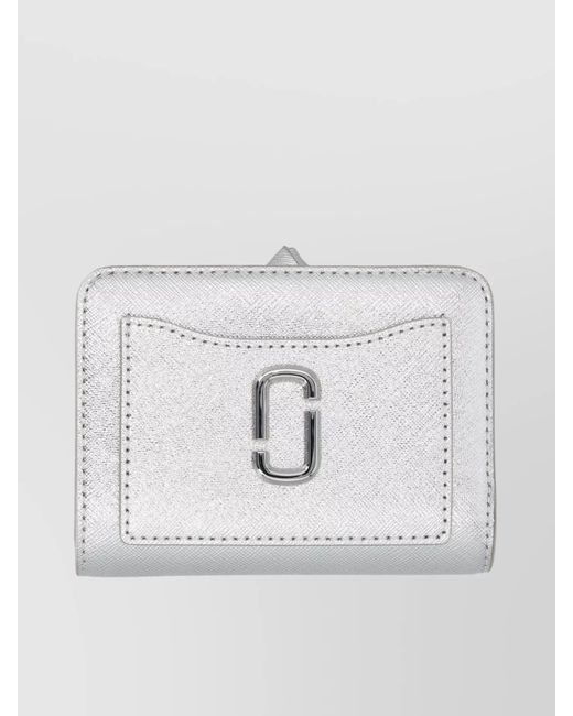 Marc Jacobs Gray Leather Mini Compact Wallet