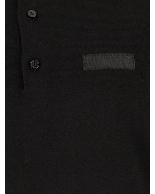 Givenchy Black Cotton Polo Shirt for men