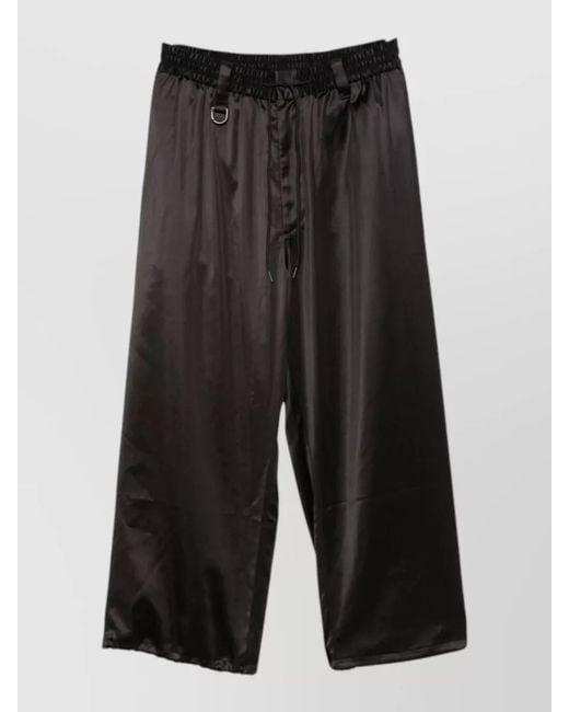 Y-3 Gray Logo Track Shorts D Ring Detail for men