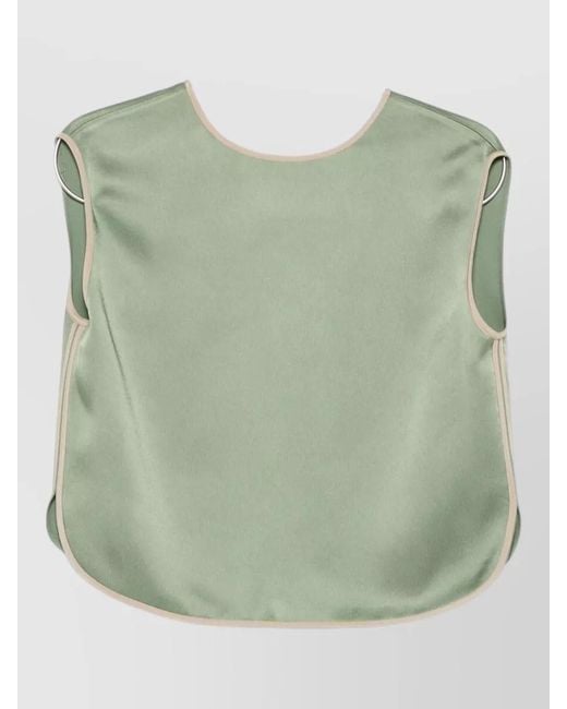 Forte_forte Green Sleeveless Blouse