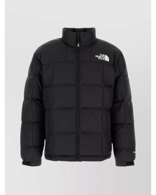 The North Face Black High Collar Puffer Quilted Jacket for men