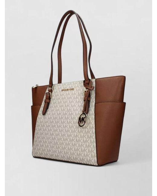 Michael Kors White Leather Tote Bag