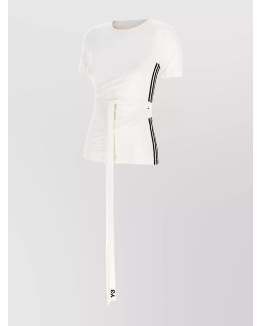 Y-3 White Lyoncell Short-Sleeve T-Shirt