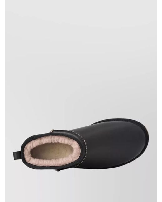 Ugg Black Leather Slippers for men