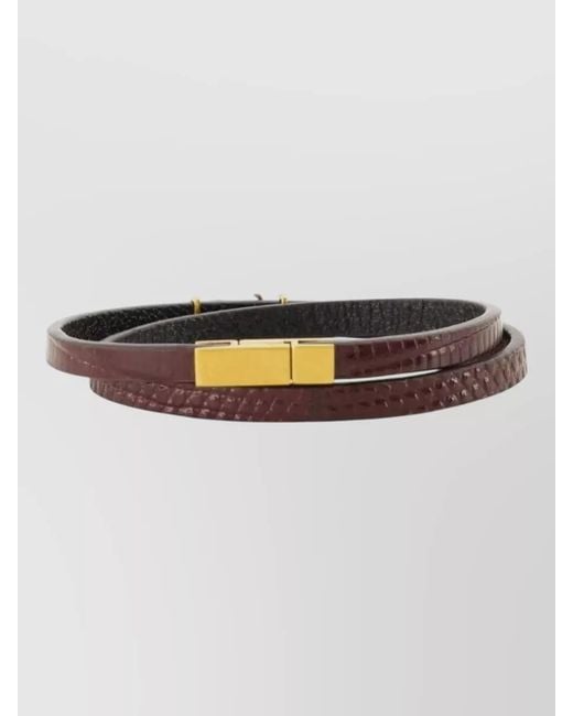 Saint Laurent Multicolor Ysl Bracelet Adjustable Length Tone
