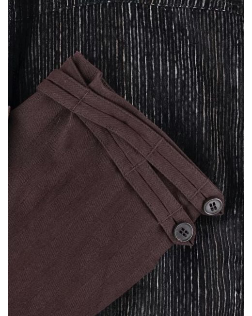 Kiko Kostadinov Black Casual Coat Contrasting Panels Decorative Buttons for men