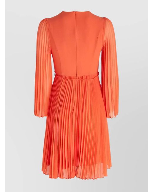 Zimmermann Short Dress With Belted Waist And Flared Sleeves