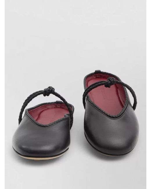Bottega Veneta Multicolor Leather Open Back Ballerina Flats