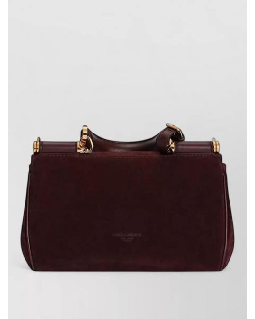 Dolce & Gabbana Purple My Sicily Mini Shoulder Bag Leather