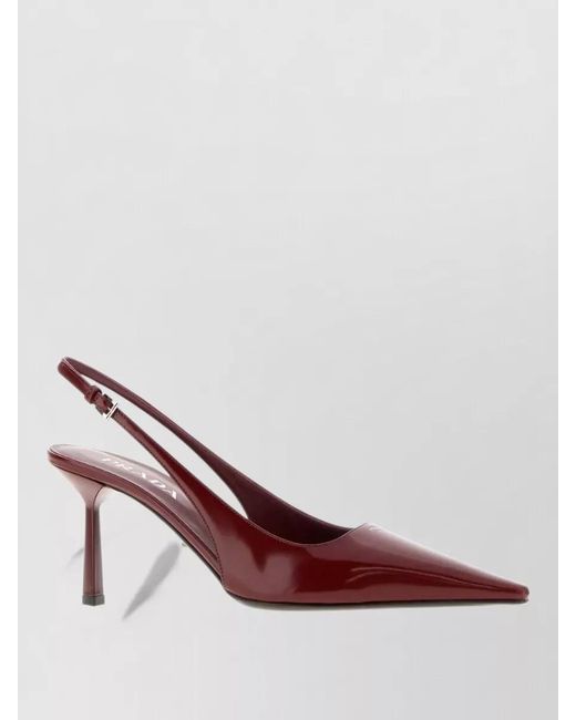 Prada Pink Leather Mules