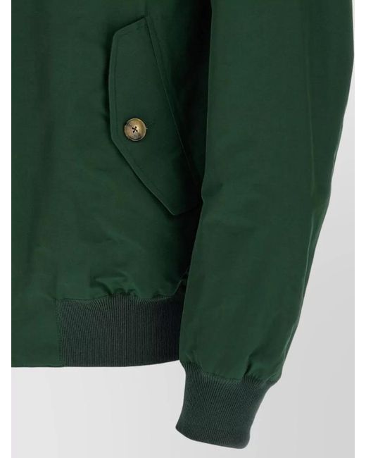 Baracuta Green Harrington G9 Jacket High Collar Ribbed for men