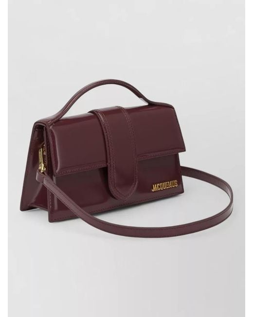 Jacquemus Purple Le Grand Bambino Small Leather Shoulder Bag