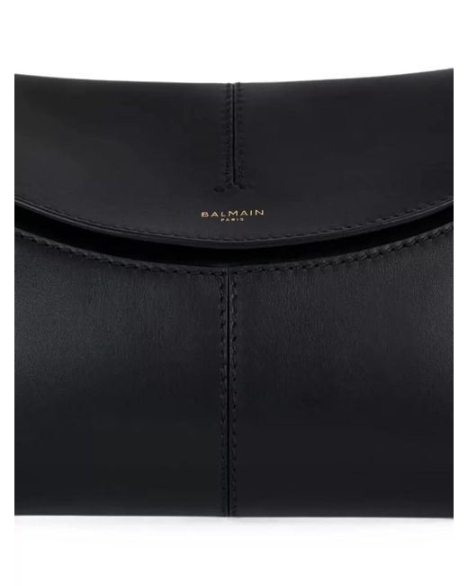 Balmain Black Na Leather Clutch Bag