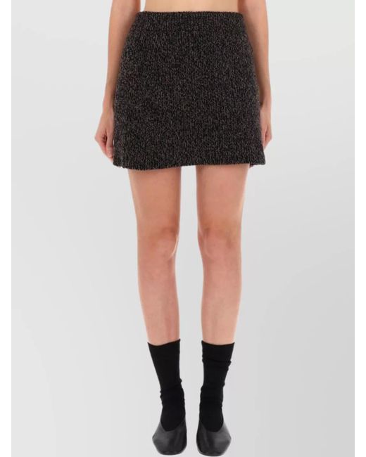 Our Legacy Black Wool Fitted Skirt