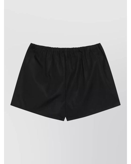 Prada Black Lounge Trousers Buttoned Back Pockets Design