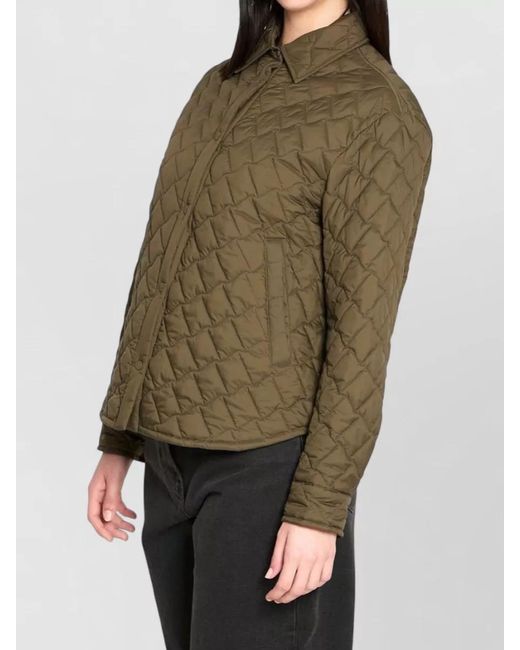 Herno Green Nylon Quilted Jacket