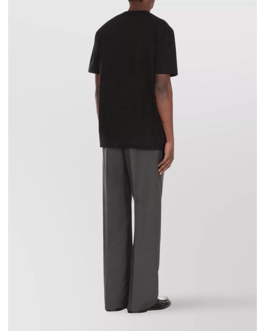 Jil Sander Black Cotton Short-Sleeve T-Shirt for men