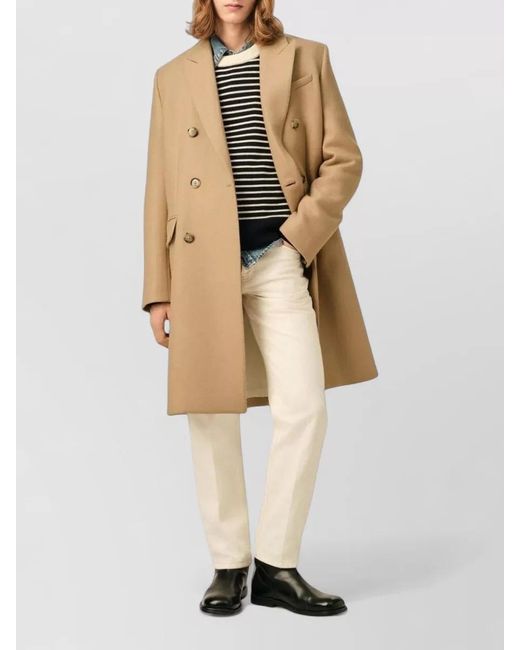 AMI Natural Virgin Wool Blazer for men