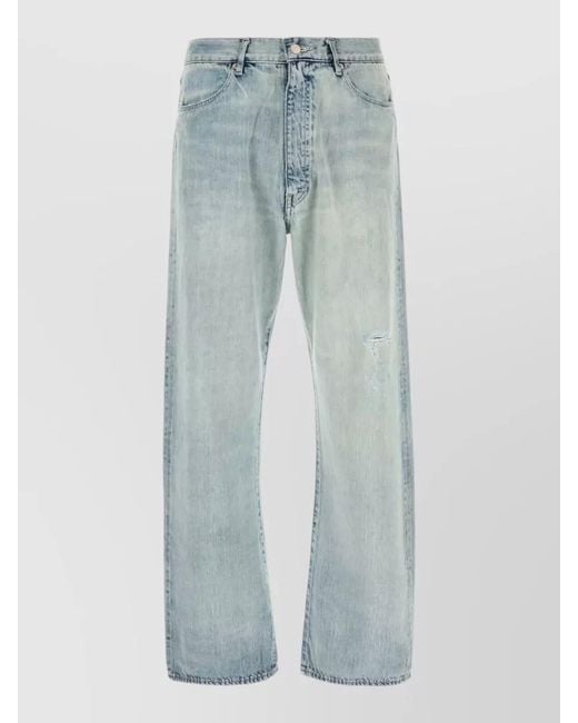Auralee Blue Denim Jeans for men