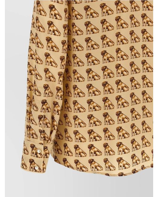 Valentino Garavani Natural Silk Printed Shirt