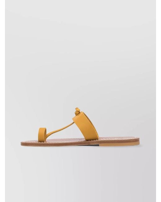 K. Jacques Metallic Leather Sandals