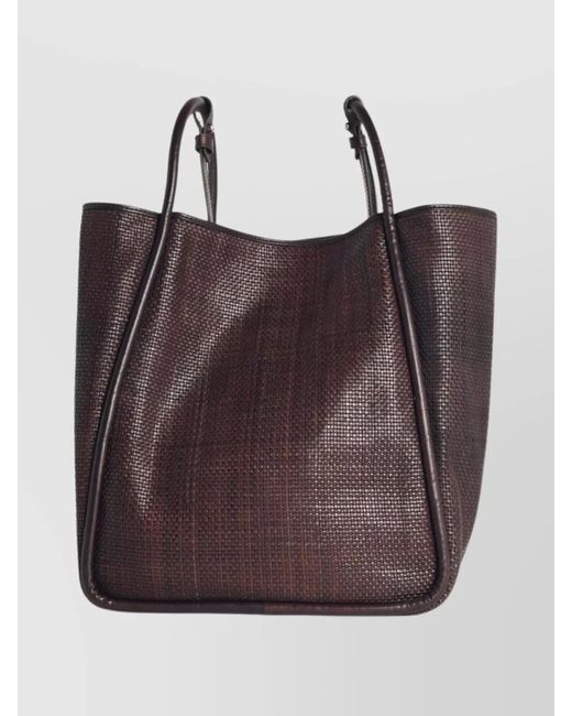 Dragon Diffusion Dual Handle Textured Leather Tote Bag in Brown | Lyst UK
