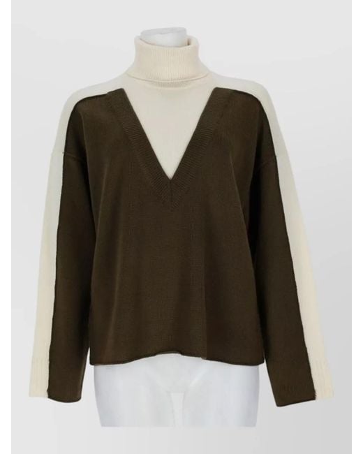 MM6 by Maison Margiela Green Wool Sweatshirt