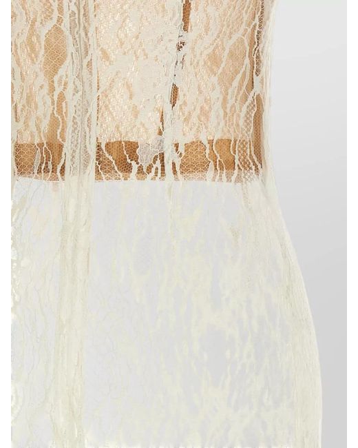 Magda Butrym White Cotton Midi Dress