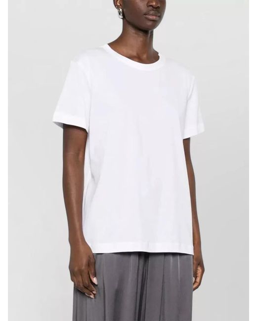 Fabiana Filippi White Jersey Short Sleeve Crew Neck Top