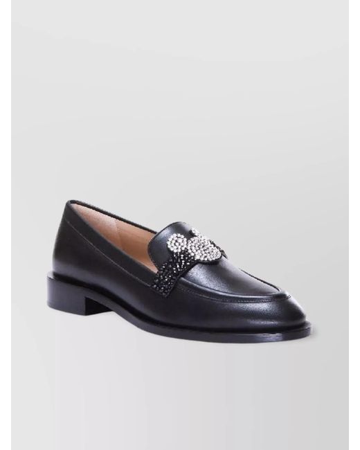 Stuart Weitzman Blue Leather Loafers