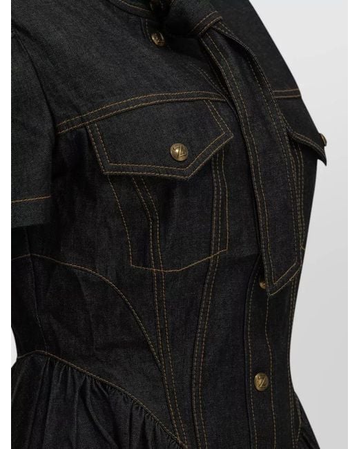 Zimmermann Black Denim Mini Dress