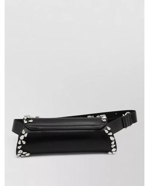 Jil Sander Black Cannolo Small Leather Shoulder Bag